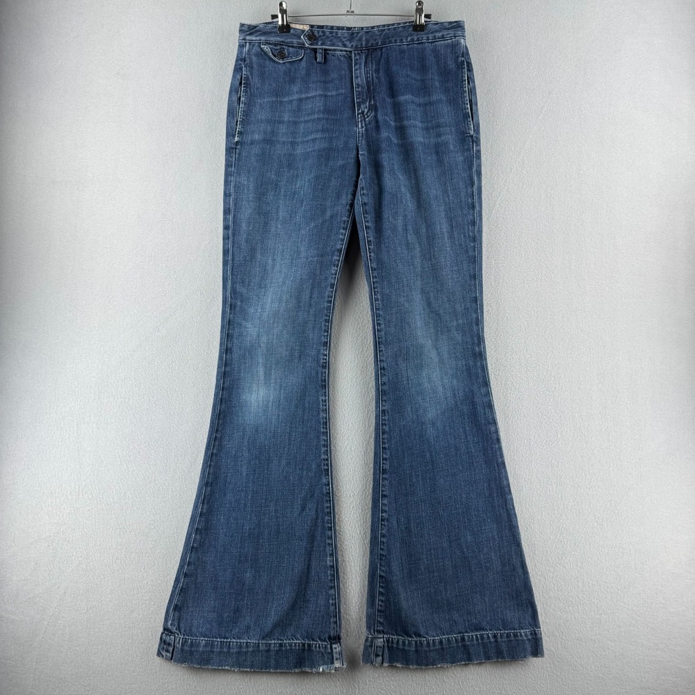 Polo Ralph Lauren Jeans Womens 30 (Fits 31x35 Long Tall) Denim Bell Bottom Pants